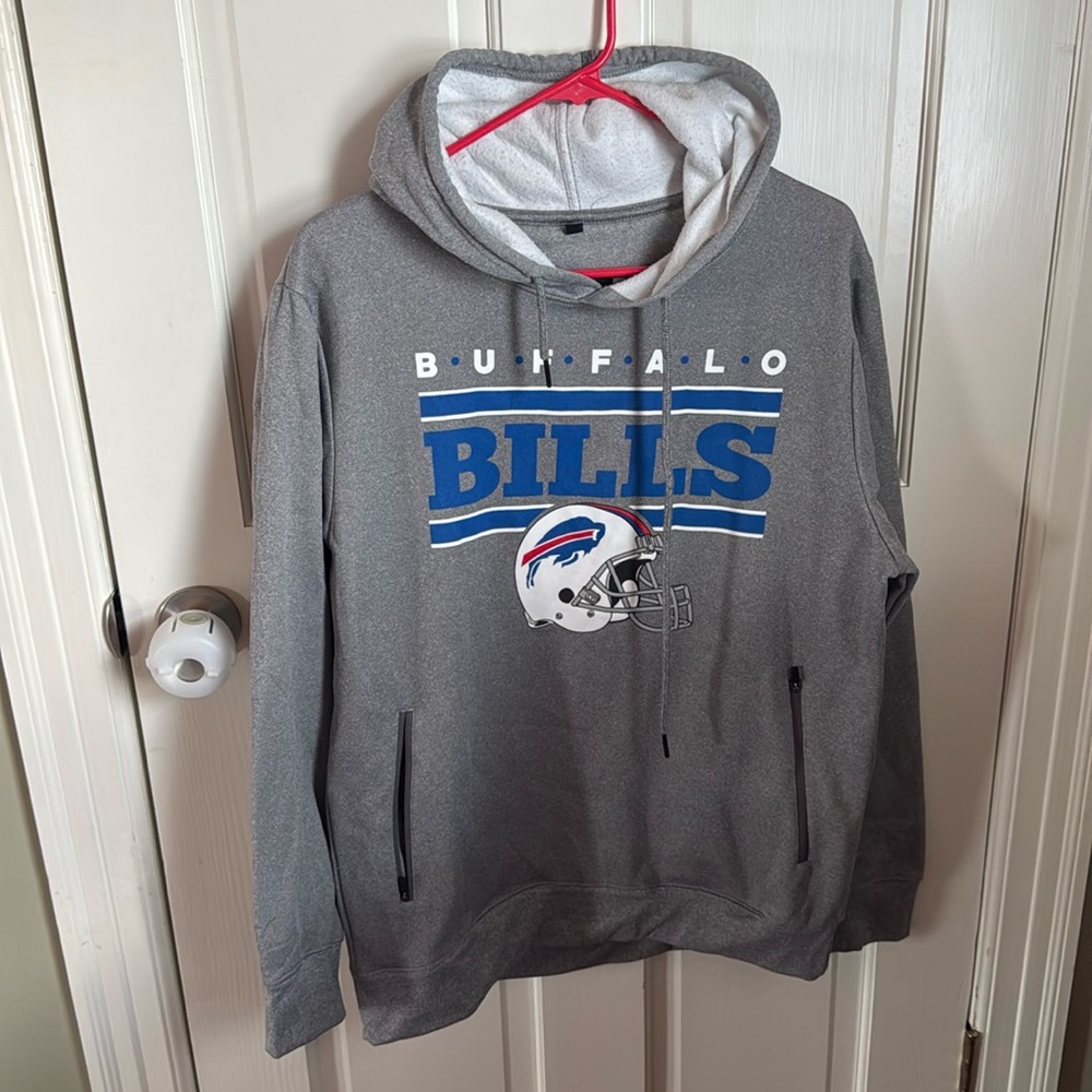 Buffalo bills hoodie gray size medium NFL